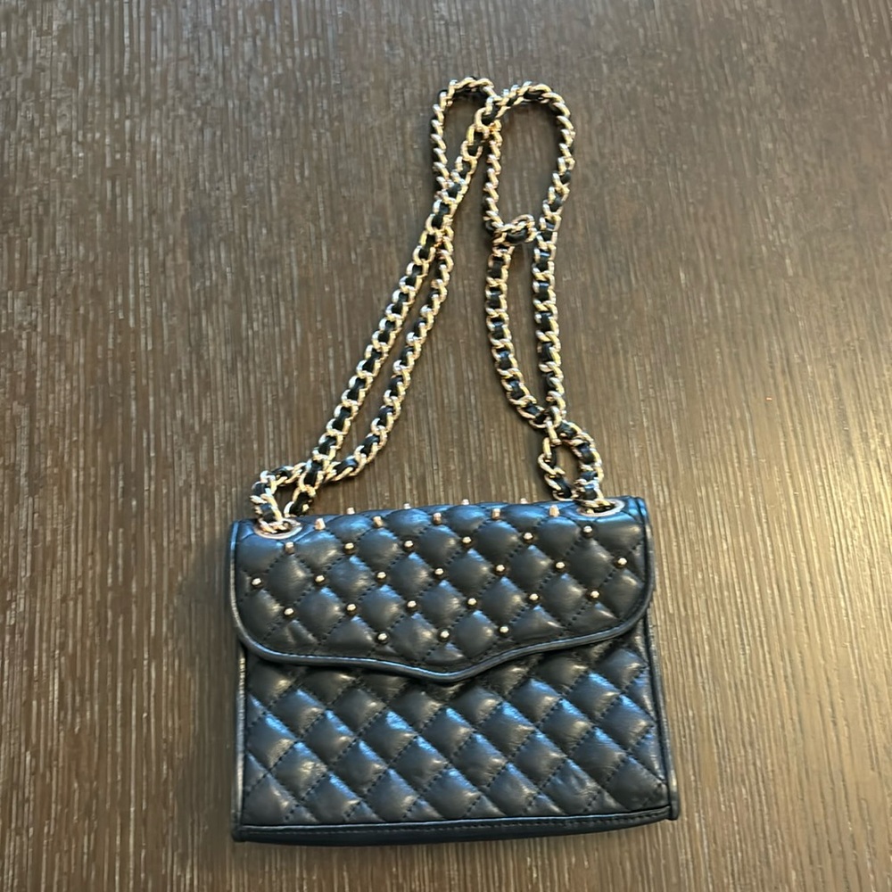 Rebecca Minkoff handbag with studs and gold chain
